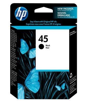 HP 45 Ink Cartridge - Black - 42 ml