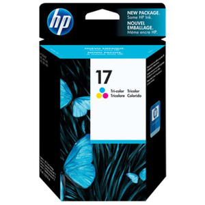HP DeskJet 17 Tri-color Ink Cartridge - Cyan/Magenta/Yellow - 15 ml